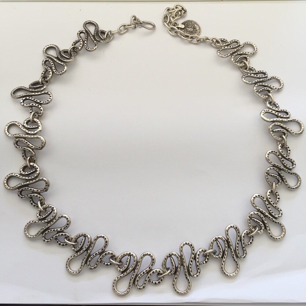 BN-387 Silver plated necklace