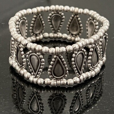 OTB-2335 - Silver Plated Elastic Bracelet