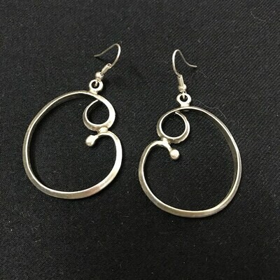 OTE-9 Silver plated earrings