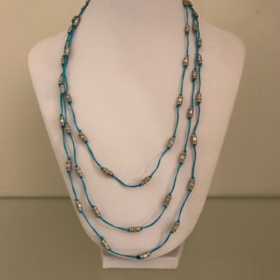 JD012BL - Silver Plated Necklace