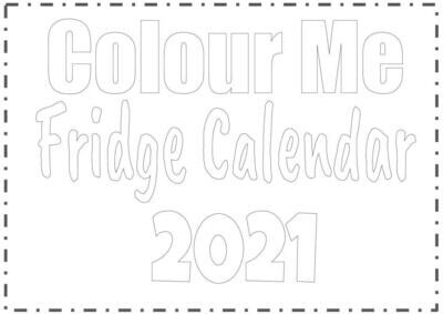 Colour me desk/ board calendar  2021