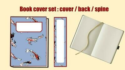Unique fish-themed book cover set