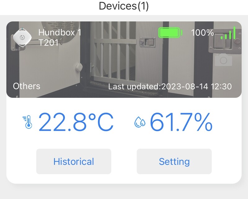 Temperatur och fuktavkännare