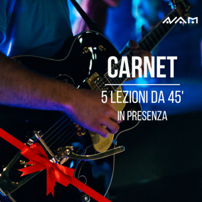 Carnet di 5 lezioni da 45' in presenza Carnet di 5 lezioni da 45' in presenza