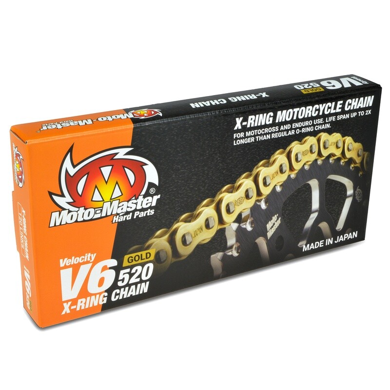 ĶĒDE MOTO MASTER 520 V6 X-RING GOLD