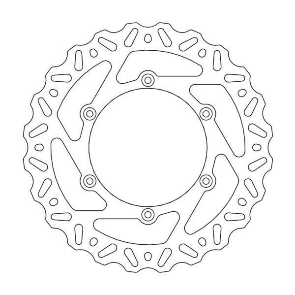 PRIEKŠĒJAIS BREMŽU DISKS MOTO MASTER NITRO SUZUKI RM125/250 YAMAHA YZ125 YZ250 YZF250 YZF450 250mm