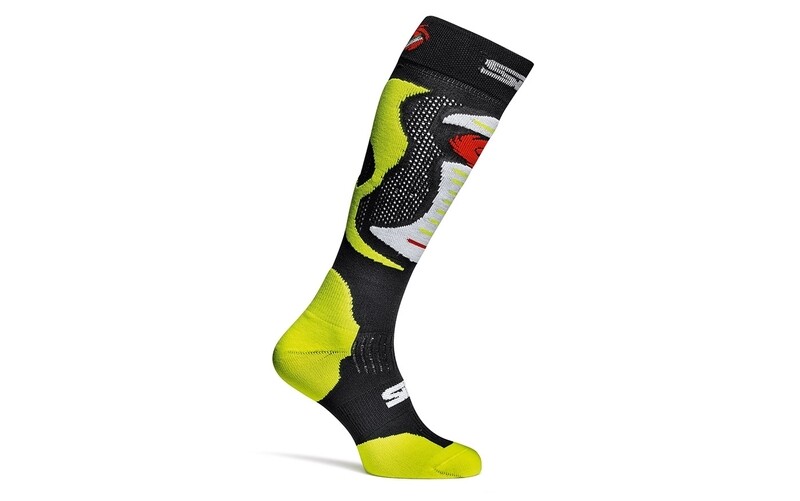Sidi Zeķes FAENZA Black/Fluo Yellow