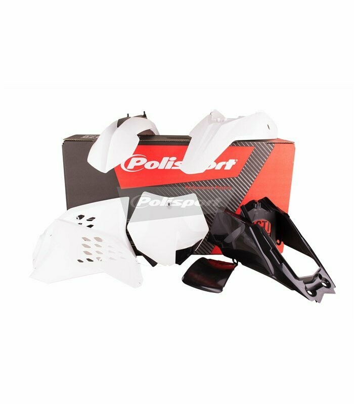 PLASTMASU KOMPLEKTS POLISPORT KTM SX65 &#39;09-11 BALTS