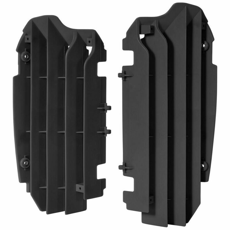 RADIATORA AIZSARGI POLISPORT KAWASAKI KXF250 '13-16 MELNI