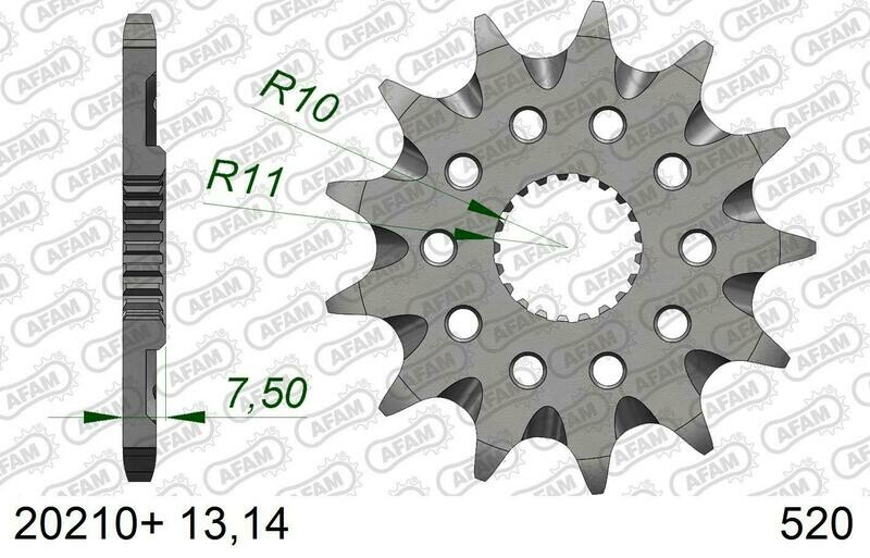 ZOBRATS AFAM HONDA CR125 '04-07 CRF250 '04-17 Z14 PAŠATTĪROŠS