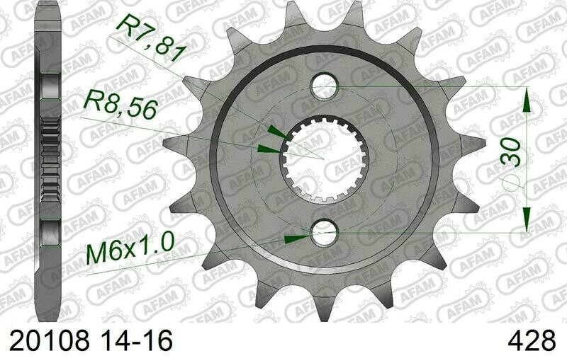 ZOBRATS AFAM HONDA CRF150 #428 Z14