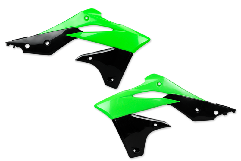 BĀKAS PLASTMASAS POLISPORT KAWASAKI KXF250 '13-16 
 ZAĻAS/MELNAS