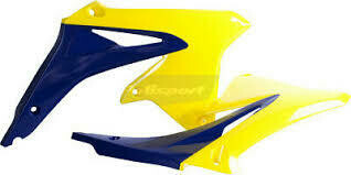 BĀKS AIZSARGI POLISPORT SUZUKI RMZ450 '08-17 DZELTENS/ZILS