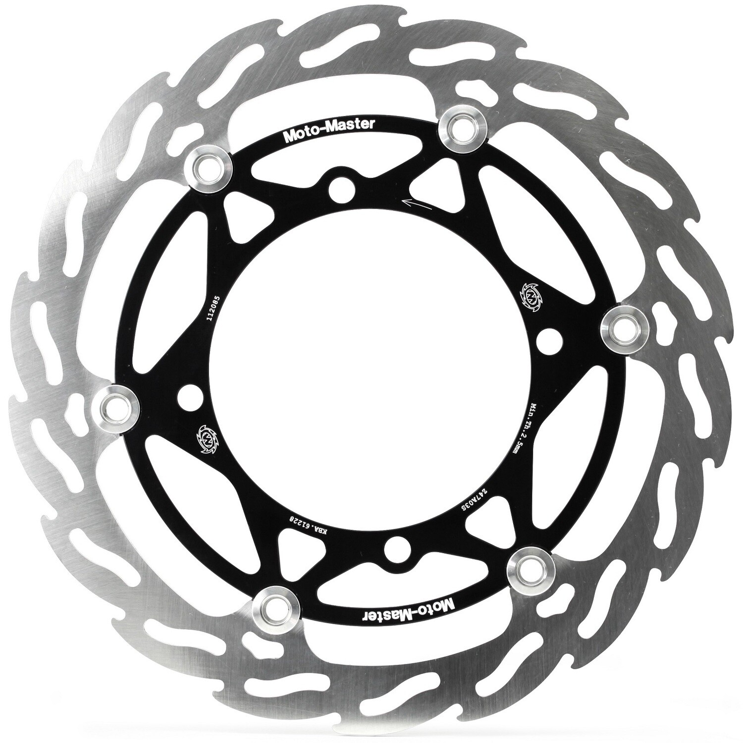 PRIEKŠĒJAIS BREMŽU DISKS MOTO MASTER FLAME FLOATING FANTIC YAMAHA YZ125/250 '08-21 YZF250/450 270mm