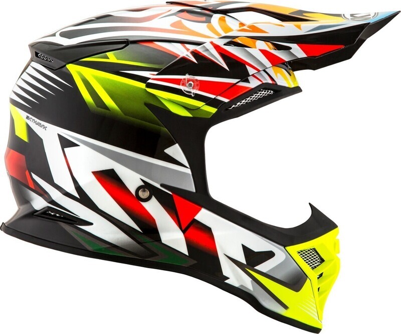 KYT Ķivere SKYHAWK TEMPER Yellow Fluo