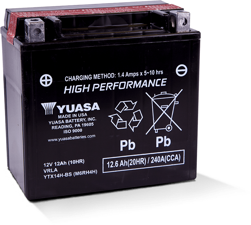 AKUMULATORS YUASA YTX14H-BS 12V HIGH PERFORMANCE