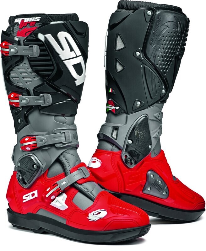 SIDI Zābaki CROSSFIRE 3 SRS GREY/RED/BLACK