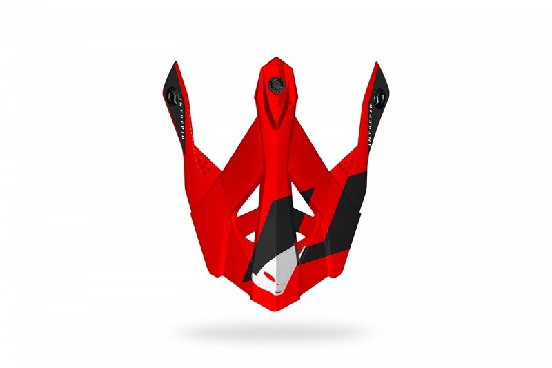 UFO INTREPID Red / Black Glossy Ķiveres Nags