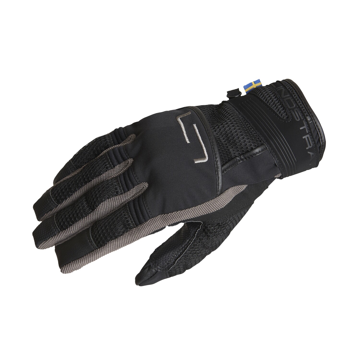 Lindstrands Cimdi NYHUSEN Black / Grey