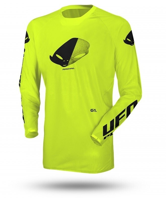 UFO Krekls MX SLIM RADIAL Fluo Yellow