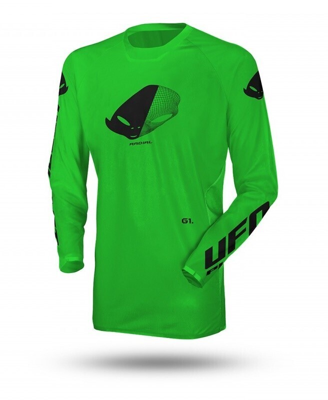 UFO Krekls MX SLIM RADIAL Fluo Green