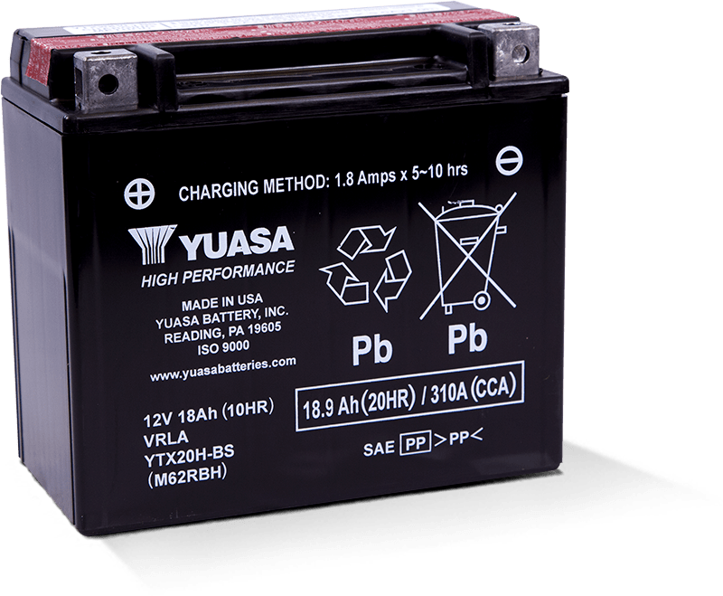 AKUMULATORS YUASA YTX20H-BS 12V 18Ah MAINTENANCE FREE