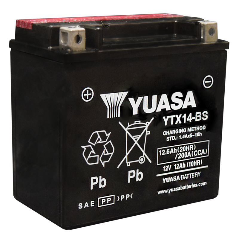 AKUMULATORS YUASA YTX14-BS 12V 12Ah MAINTENANCE FREE