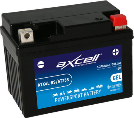 AKUMULATORS AXCELL ATX4L-BS/ATZ5S 12V 5.3Ah GEL