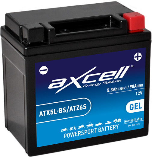 AKUMULATORS AXCELL ATX5L-BS/ATZ6S 12V 5.3Ah GEL