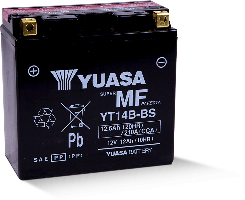 AKUMULATORS YUASA YT14B-BS 12V 12Ah MAINTENANCE FREE