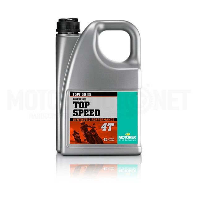 MOTOREX Dzinēja Eļļa TOP SPEED 4T SAE 15W/50 MA2 4l