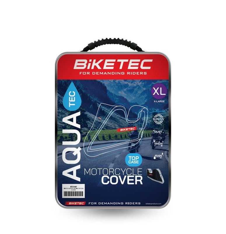 BikeTec AquaTec Motocikla Pārvalks ar Centrālo Koferi