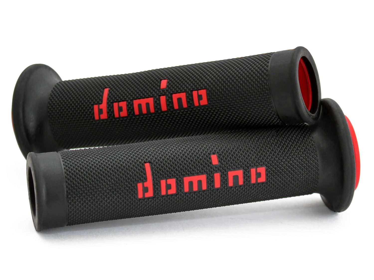 STŪRES ROKTURI DOMINO IELAS MOTOCIKLIEM A010 BLACK/RED