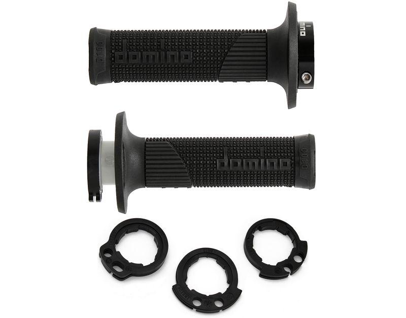 STŪRES ROKTURI DOMINO D-LOCK 4T 2 CABLES BLACK