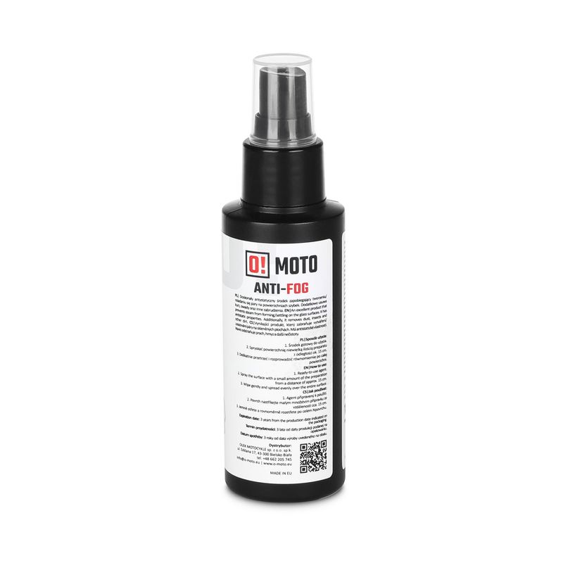 O!MOTO Briļļu un Ķiveres Aizsargājošs Līdzeklis ANTI-FOG 100ml