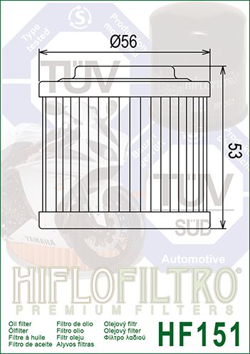 EĻĻAS FILTRS HF151