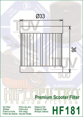 EĻĻAS FILTRS HF181