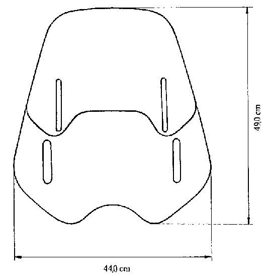 VĒJSTIKLS MRA VARIO SCREEN NAKED BIKE SMOKE GREY