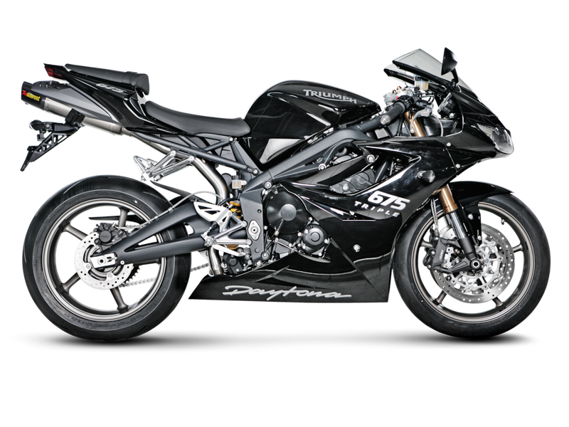 Akrapovič Slip-On Line (Titanium) 06-08 Triumph Daytona 675 2006-2008