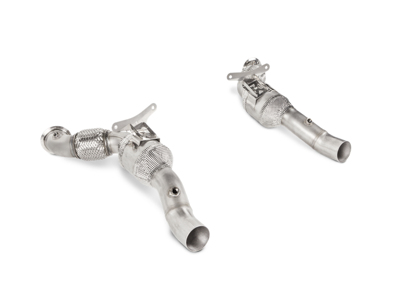 Akrapovic Link Pipe Set w/o Cat (SS) Ferrari 488 GTB/488 Spider 2016-2019