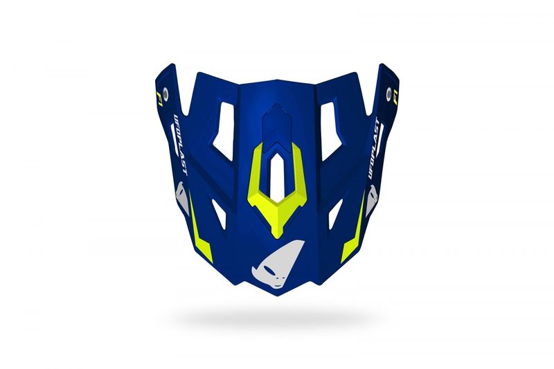 UFO ECHUS Blue / Neon Yellow Matt Ķiveres Nags