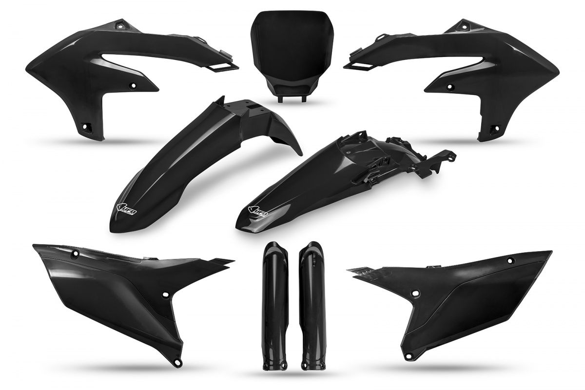 UFO PLASTMASU KOMPLEKTS MELNS YAMAHA YZF250 &#39;24-25 / YZF450 &#39;23-25