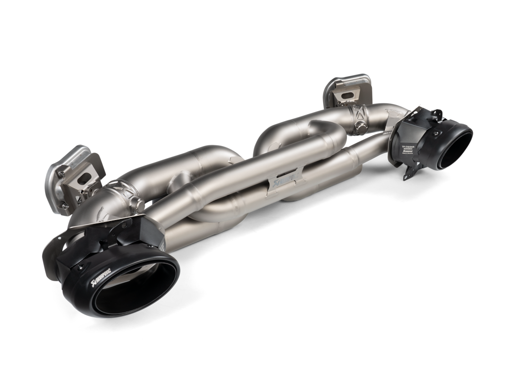 Akrapovic Tail pipe set (Titanium) - Black Porsche 911 Turbo / Turbo S / Cabriolet / Sport Classic (992) 2020-2025