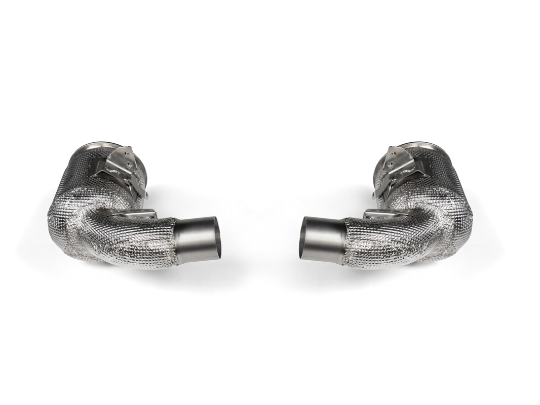 Akrapovic Link Pipe Set w Cat (SS) Porsche 911 Turbo / Turbo S / Cabriolet / Sport Classic (992)  - OPF/GPF 2020-2025