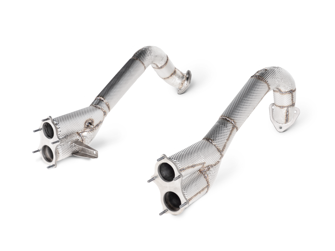 Akrapovic Link pipe set (Titanium) Porsche 718 Cayman GT4 / Spyder 2020-2023