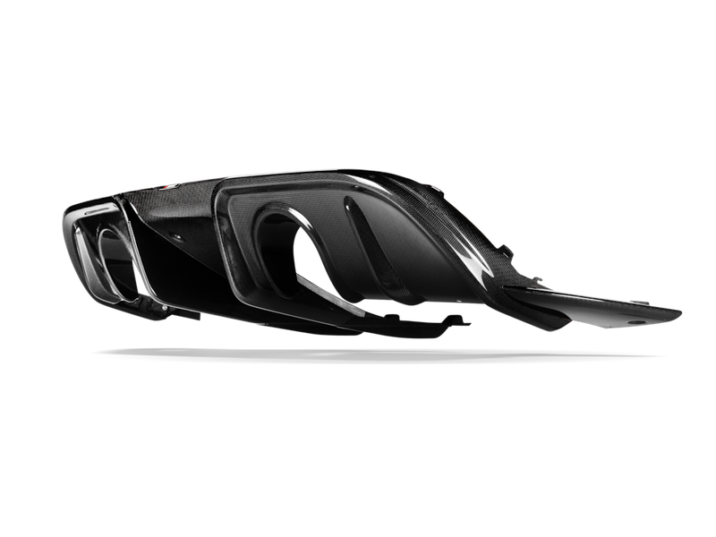 Akrapovic Rear Carbon Fibre Diffuser - High Gloss Porsche 718 Cayman GT4 RS / Spyder RS 2022-2025