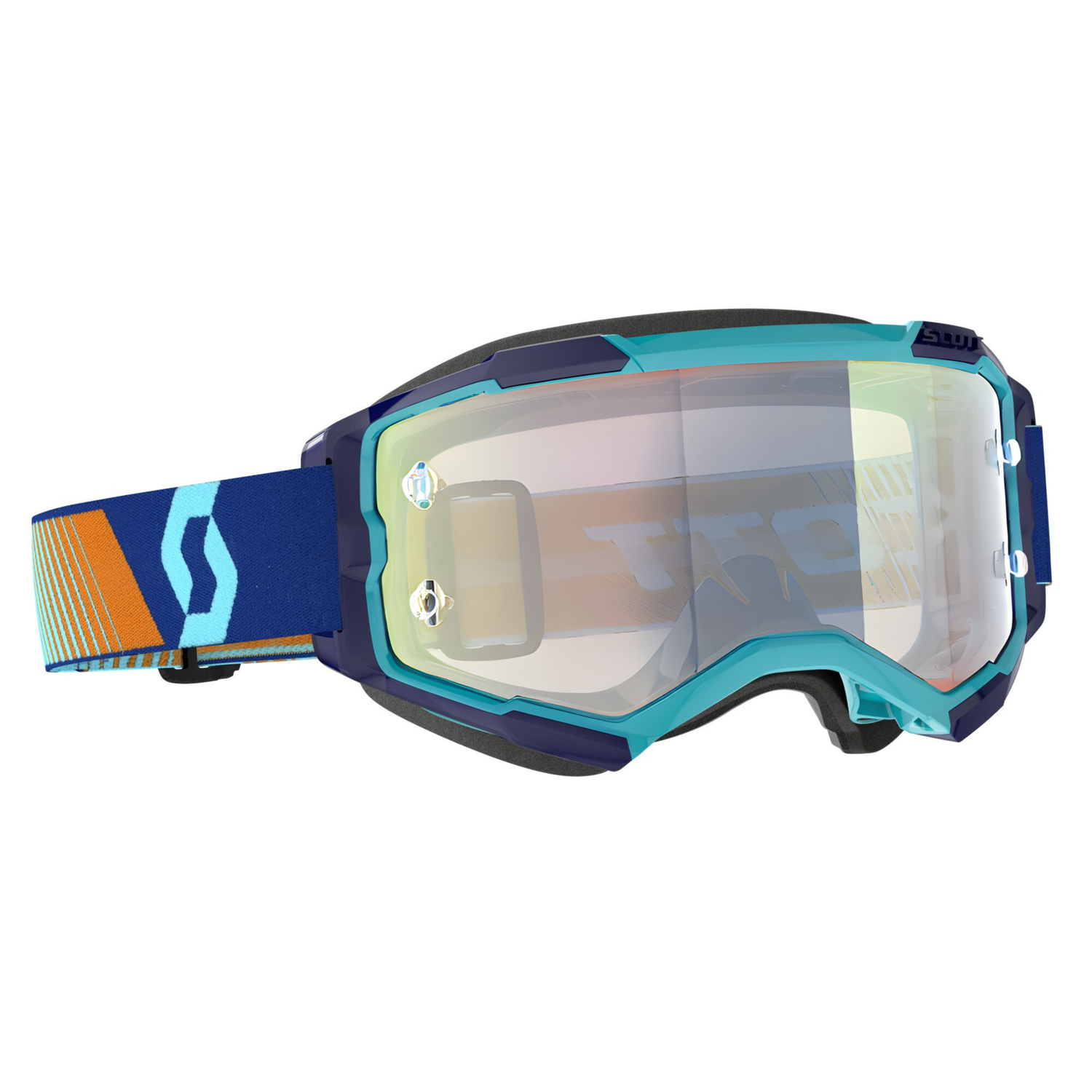 Scott Brilles FURY RACING Royal Blue/Orange / Clear Works