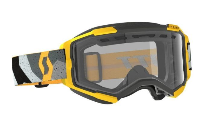 Scott Brilles FURY RACING Camo Grey/Yellow / Clear Works