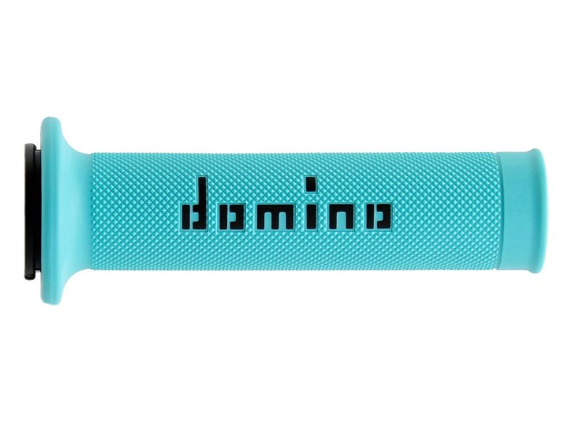 STŪRES ROKTURI DOMINO IELAS MOTOCIKLIEM A010 CYAN/BLACK