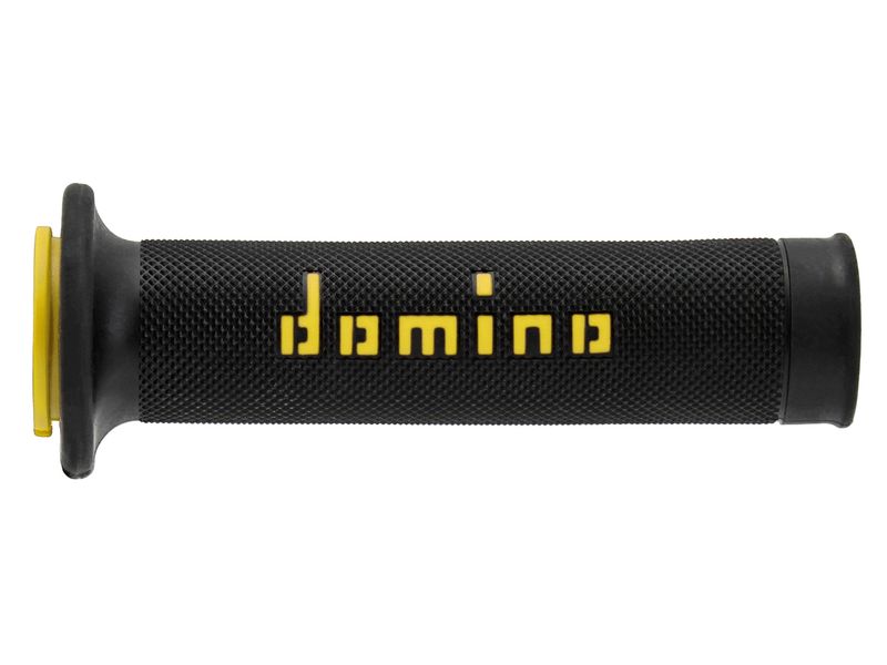 STŪRES ROKTURI DOMINO IELAS MOTOCIKLIEM A010 BLACK/YELLOW